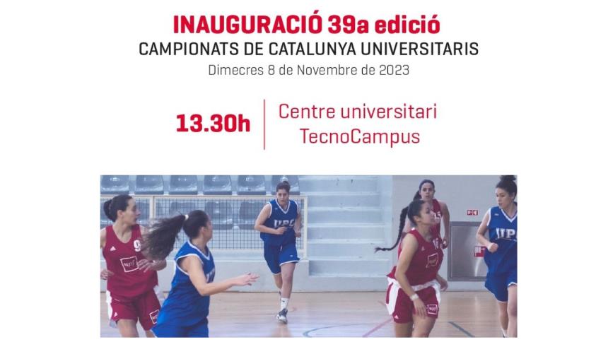 El pròxim dimecres 8 de novembre donem el tret de sortida als Campionats de Catalunya Universitaris 